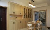 简洁两居室日式风格原木色餐厅设计效果图